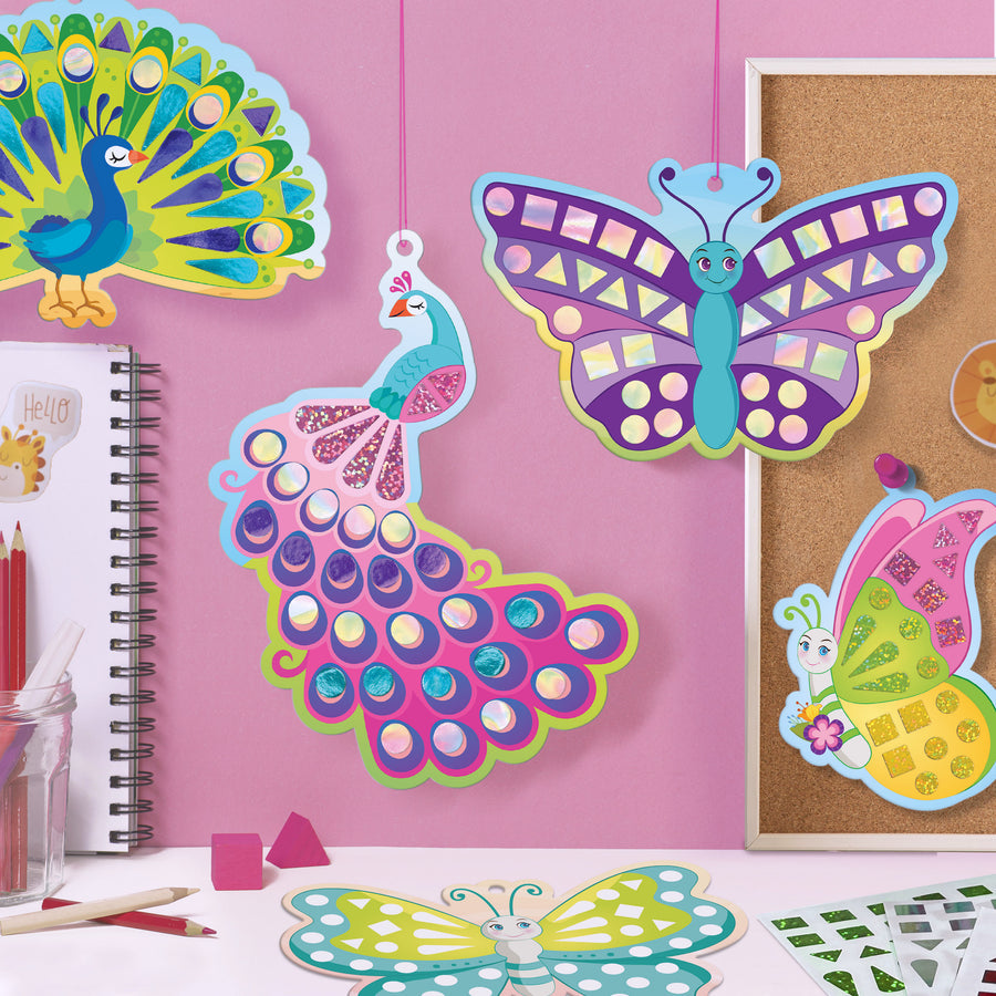 Pack of 6: Mirror Mosaic - Butterfly & Peacock