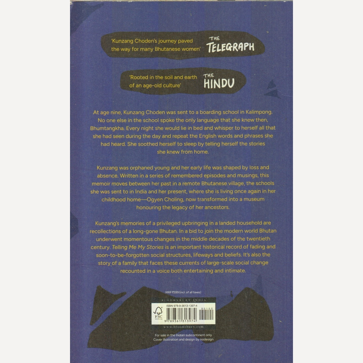 Telling Me My Stories By Kunzang Choden (English)