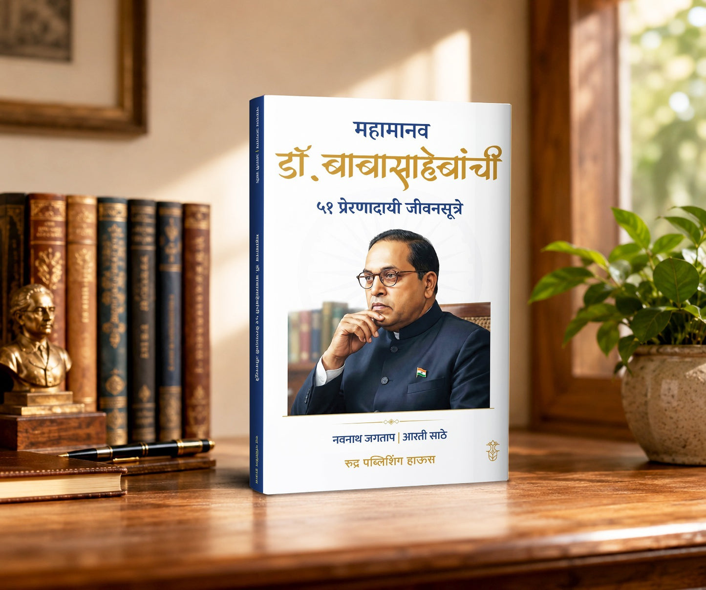 Mahamanav Dr. Babasahebanchi 51 Preranadayi Jeevansutre By Navnath Jagtap , Arti Sathe (महामानव डॉ. बाबासाहेबांची ५१ प्रेरणादायी जीवनसूत्रे - नवनाथ जगताप, आरती साठे )