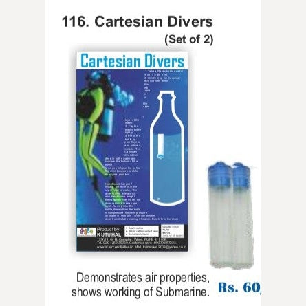 Cartesian Divers  (Set of 2) By Kutuhal
