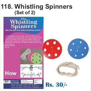 Whistling Spinners (Set of 2) By Kutuhal