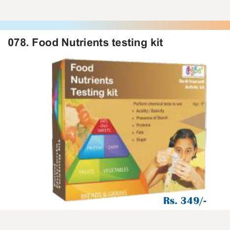 Food Nutrients testing kit By Kutuhal