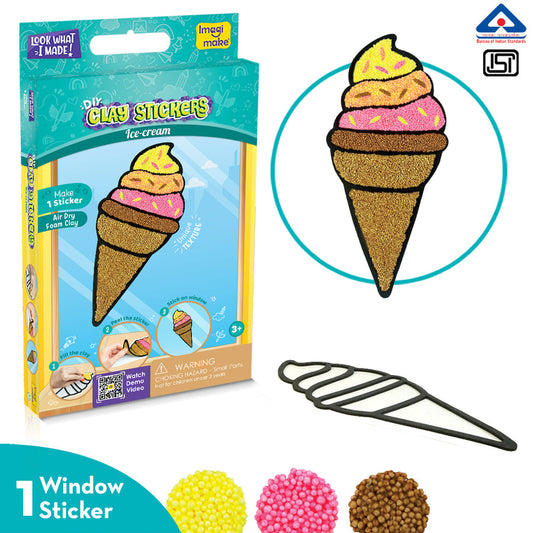 Clay Stickers - Ice Cream