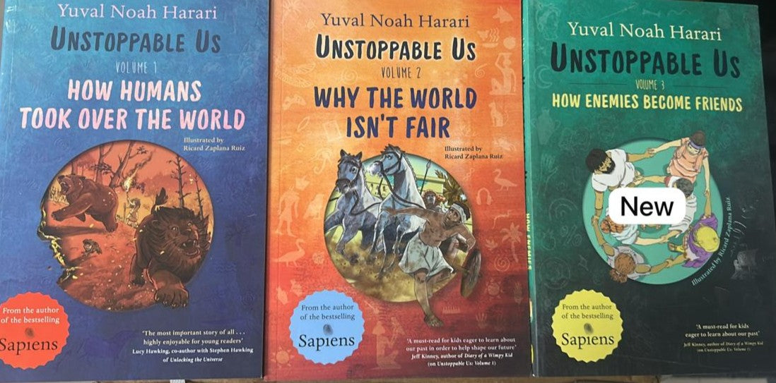Combo Set 3 Books ( Unstoppable Us, Volume 1 + Volume 2 + Volume 3) By Yuval Noah Harari (English)