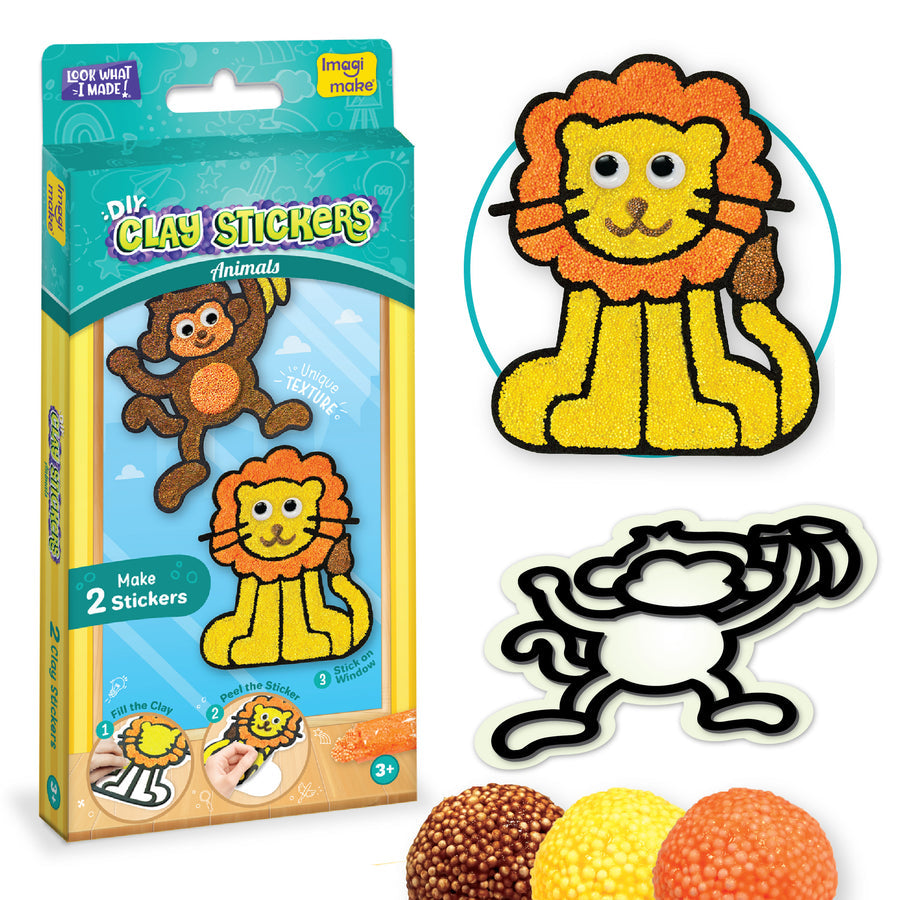 DIY Clay Stickers Animals