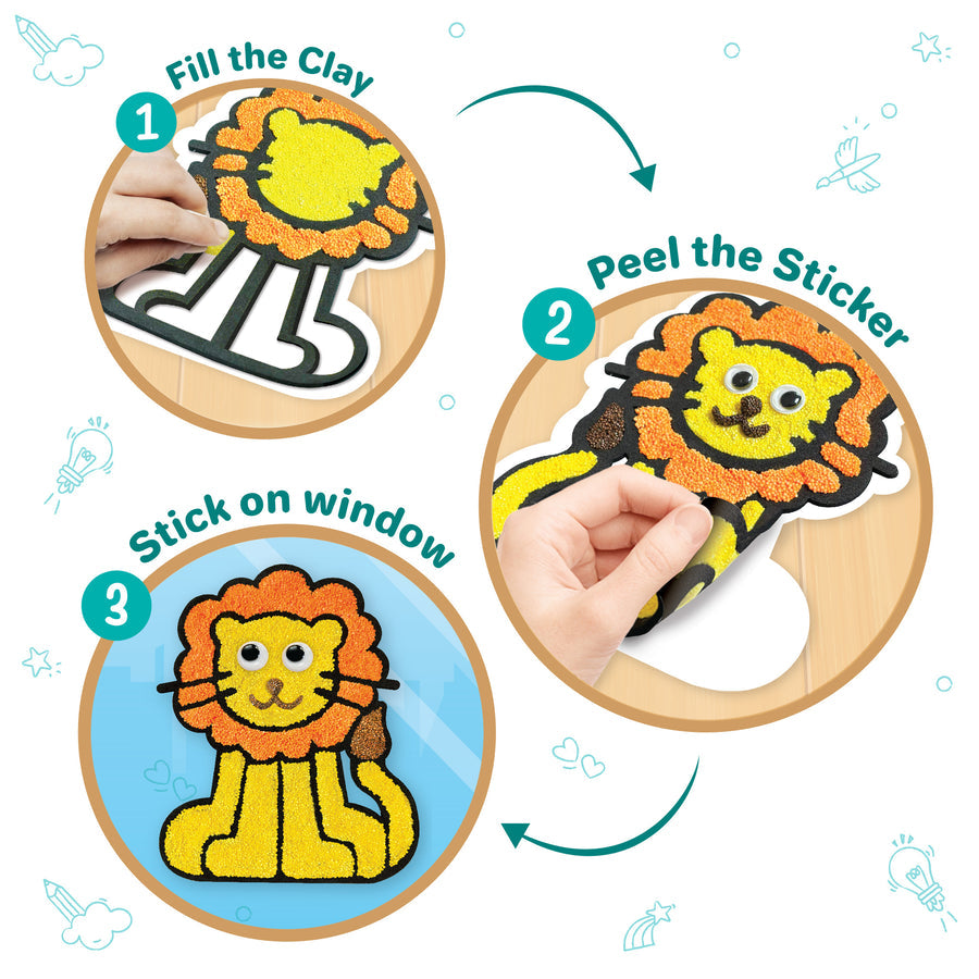 DIY Clay Stickers Animals