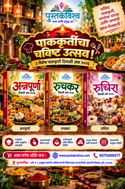 Sugaranichya Khajinyatil Khas Diwali Ank 2026 (सुगरणींच्या खजिन्यातील खास दिवाळी अंक सेट ऑफ ३ - 2026 )