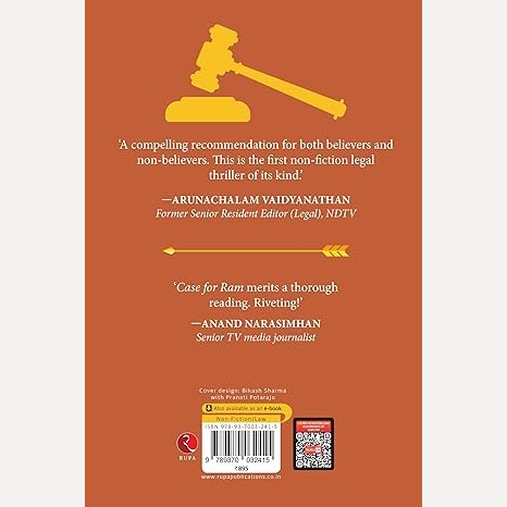 CASE FOR RAM The Untold Insider’s Story By Anirudh Sharma And Sridhar Potaraju