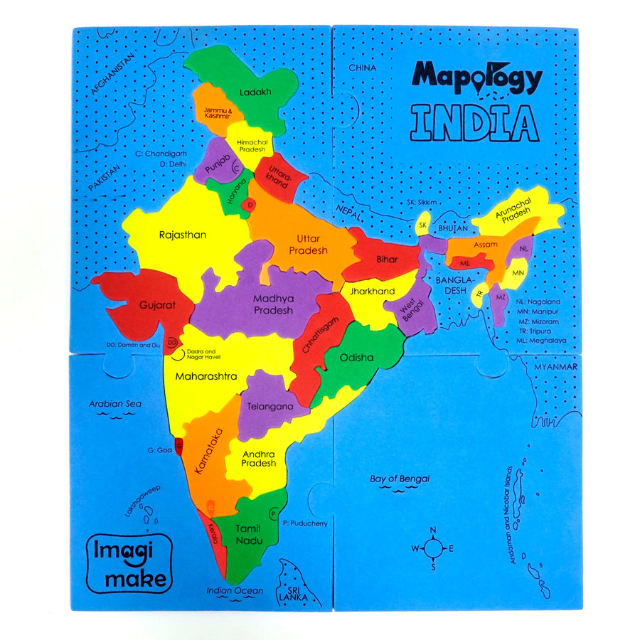 Mapology States of India Map Puzzle