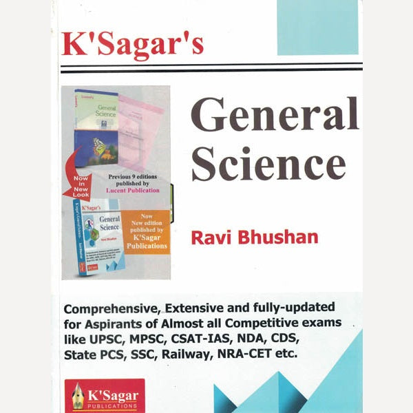 KSagars General Science Previous 9 Editions Published As Lucent’s general science By Ravi Bhushan (e