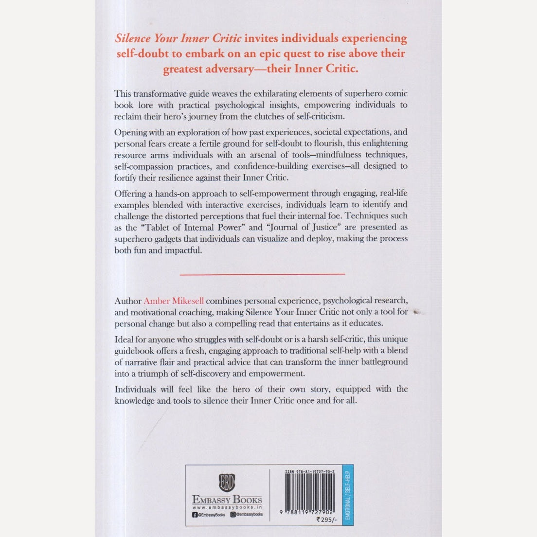Silence Your Inner Critic By Amber Mikesell (English)