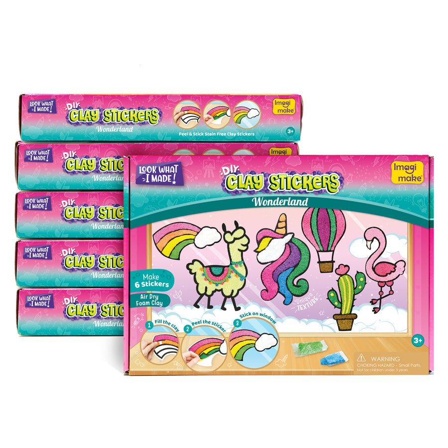 Pack of 6 - Clay Stickers Wonderland – Rudra Enterprises