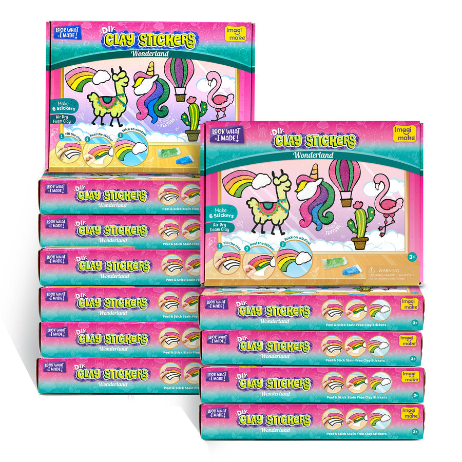 Pack of 12 - Clay Stickers Wonderland