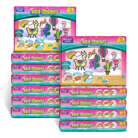 Pack of 12 - Clay Stickers Wonderland